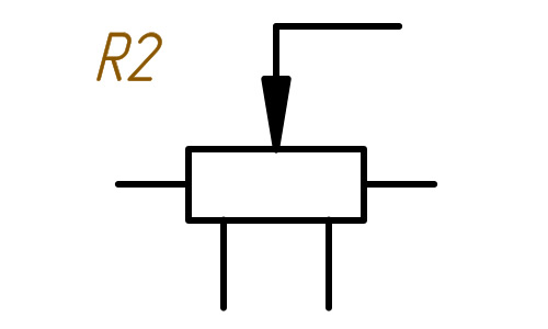 Переменный резистор с отводом